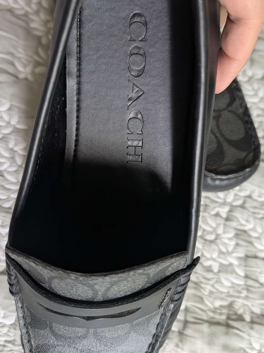 ORIGINAL Coach Men’s Black Mott Driver Sig   style FG2983 - Picture 10 of 14